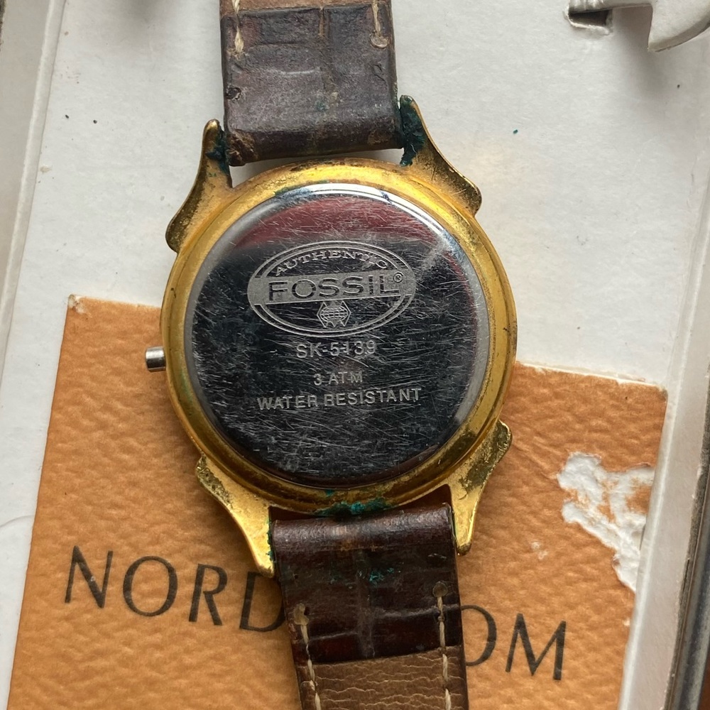 1995 FOSSIL SKELETON WATCH SK-5139 - Picture 5 of 6